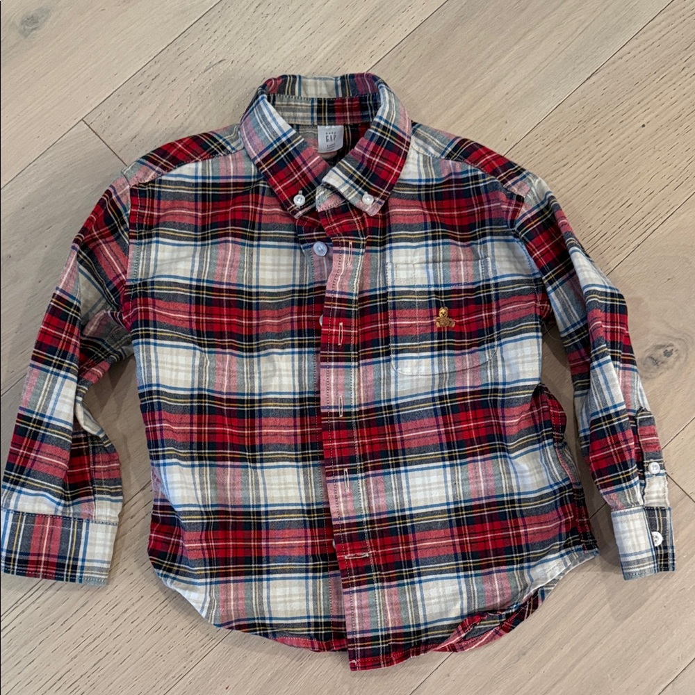 GAP Stewart Plaid Button-Down Shirt
